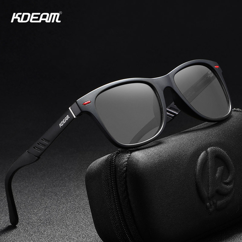 KDEAM Photochromic and Polarized Sunglasses Men Navigational Aluminum Magnesium Frame Men's Glasses UV400 Night Vision Goggles ► Photo 1/6