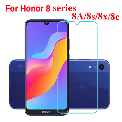 Original Glass For huawei honor 8s 8apro 8c 8x 8 10i 30i Screen Protector Protective Glass on honor 8s 2022 8a Prime Safety film ► Photo 1/6
