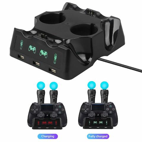 4 in 1 Controller Charging Dock Stand for Nintend Switch Pro & For Joy con Charger Charging Station for PS4/PS4 VR ► Photo 1/6