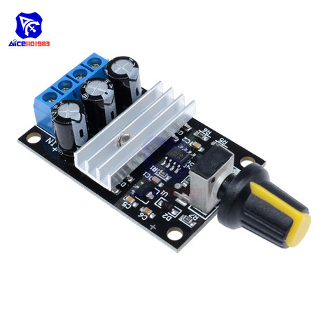 diymore NE555 DC 6V 12V 24V 28V 3A Max PWM Motor Speed Control Module DC Motor Switch Controller Duty Cycle 0%-100% ► Photo 1/6