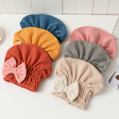 1Pcs For Women Quick-drying Hair Cap Dry Hair Towel Super Absorbent Coral Velvet Bath Accessories Portable Shower Caps ► Photo 1/6