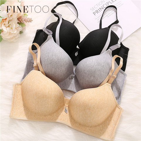 FINETOO Cotton Wireless Bra For Women Sexy Bralette 3/4 Cup Seamless Bras  Comfort Brassiere Female Wire Free Underwear B C Cup - Price history &  Review, AliExpress Seller - finetoo Official Store