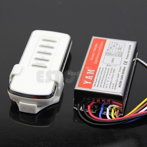 4 Ways Remote Control ON/OFF AC 220V Digital Switch Controller For Light Lamp  M07 dropship ► Photo 1/6