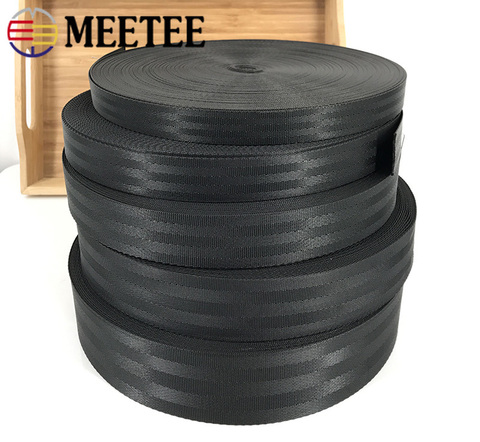 Meetee 5meters 25-50mm Polyester Nylon Webbing Tape DIY Manual Child Safety Seat Backpack Pet Strap Belt Crafts Material RD003 ► Photo 1/6