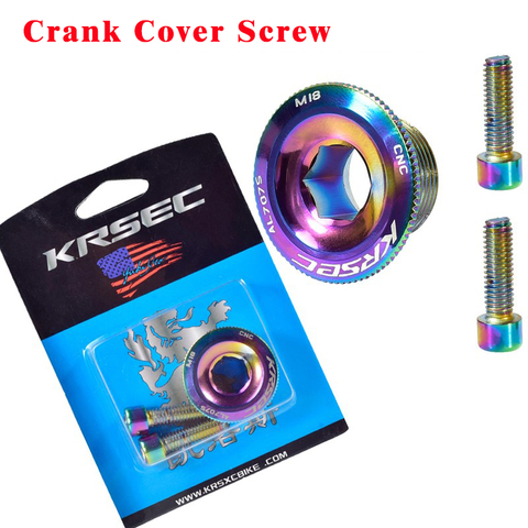 Bicycle Crank Cover Screw M18 M20 Mountain Road Bike Bottom Bracket Cap Crank Arm Bolt ► Photo 1/6