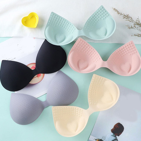 1Pair Women Summer Swimsuit Padding Inserts Sponge Foam Bra Pads Chest Cup Breast Bra Bikini Insert Chest Pad New ► Photo 1/6