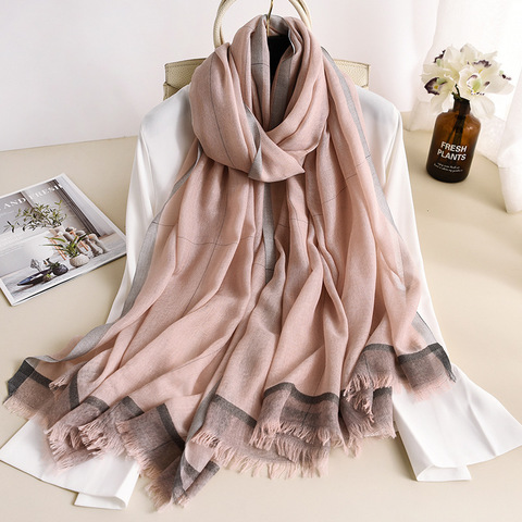 2022 Women Cashmere Scarf Cachecol Pashmina Foulard Femme Shawls Scarves Luxury Brand Poncho Echarpe Scarfs Bandana Hijab Cape ► Photo 1/5