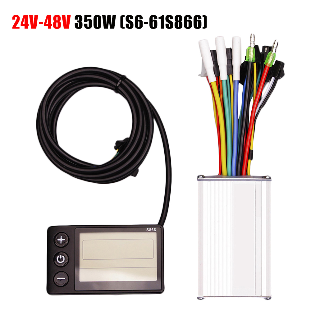 24-48V 250W/350W S6-51/S866 S6-61/S866 Electric Brushless Controller LCD Display Panel for Bicycle Scooter Motor In Stock ► Photo 1/6