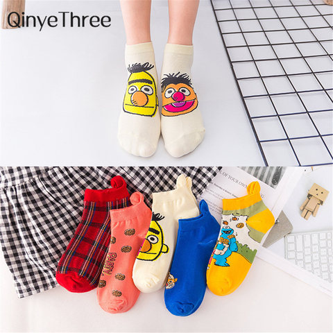 Harakuju women cute cartoon individuality short socks unisex funny hipster Christmas Halloween gift socks ► Photo 1/6