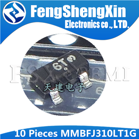 10pcs MMBFJ310LT1G SOT-23 MMBFJ310LT1 SOT MMBFJ310 screen 6T SOT-23 JFET - VHF/UHF Amplifier Transistor ► Photo 1/1