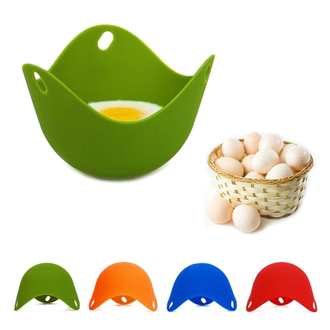 4Pcs Silicone Egg Poacher Cook Poach Pods Poached Baking Cup Household Kitchen Cookware Tool Accessory Wholeseal ► Photo 1/6