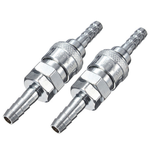 1 pair Male Female 8mm Gas Hose Copper Nozzle Quick Release Connector Caravan BBQ SH+PH ► Photo 1/6