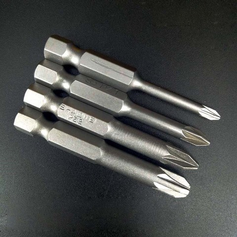 10PC 50MM Length PZ0 PZ1 PZ2 PZ3 Screwdriver Bit Magnetic Pozidriv Pozi Screwdriver Set 1/4