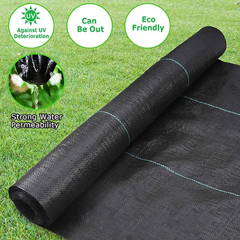 PP Woven Weed Control Fabric for Plant Anti Grass Agricultural Mulch Cloth Greenhouse Weeding Mat Water Permeable ► Photo 1/1