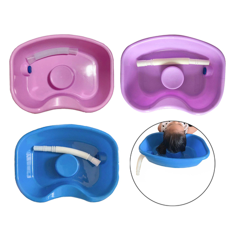 Neck Rest In Bed Shampoo Basin Salon Hair Washing Tray for Pregnant Elderly Portable Shampoo Basin Hair Washing with Drain Tube ► Photo 1/6