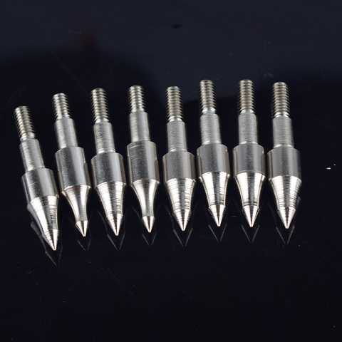 20pcs 100Grain Archery Broadheads Field Points Practice Arrowhead Target Tips Black Silver Sharp Head DIY Archery Accessories ► Photo 1/6