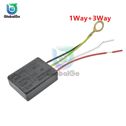 2pcs/Lot 1 Way+3 Way AC 110V 220V Table Light Parts On off Touch Sensor Switch Touch Control Sensor Dimmer For Bulbs Lamp Switch ► Photo 1/6