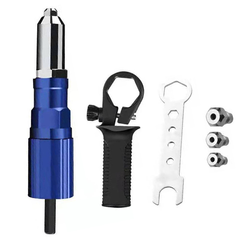 Electric Rivet Gun Adapter 2.4mm-4.8mm Blind Rivet Nut Drill Adapter Riveting Tool Insert Nut Tool ► Photo 1/5