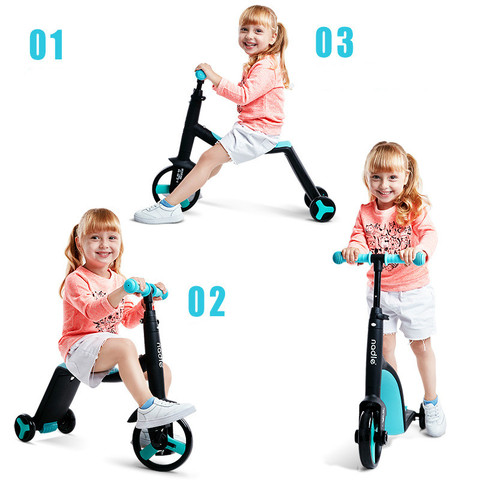 Children Scooter Tricycle Baby 3 In 1 Balance Bike Ride On Toys ► Photo 1/1