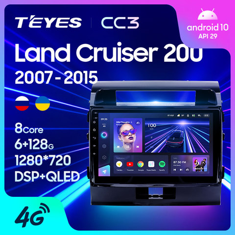 TEYES CC3 For Toyota Land Cruiser 11 200 2007 - 2015 Car Radio Multimedia Video Player Navigation stereo GPS No 2din 2 din DVD ► Photo 1/6
