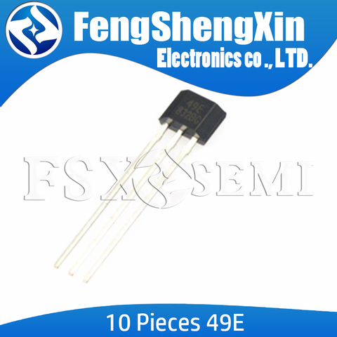 10pcs/lot New 49E TO-92 AH49E OH49E SS49E LINEAR HALL-EFFECT IC ► Photo 1/2