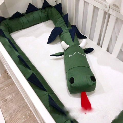 Crib Bumper Plush Pillows Crib Pads Baby Crib Liner Cartoon Animal Protector Pillow Bed Children Cradle Newborn Dropshipping ► Photo 1/6
