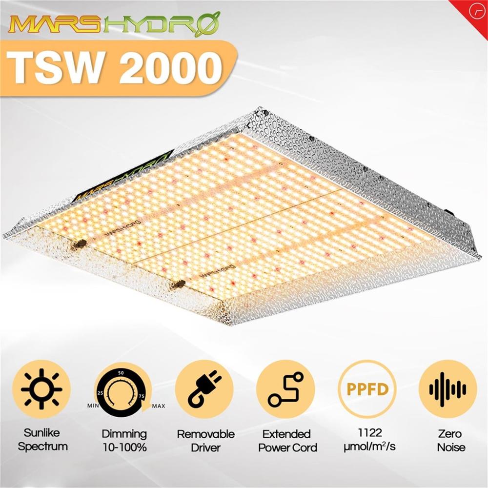 Mars Hydro TSW 2000W LED Grow Lights Full Spectrum Hydroponics for Indoor Plants 