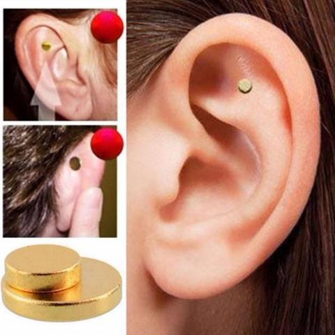 BellyLady 2Pc Magnet Auricular Quit Smoking Acupressure Patch Stop Smoking Anti Smoke Patch Not Cigarettes Smoker Health Therapy ► Photo 1/6