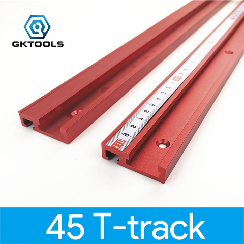 Chute Aluminium Alloy T-tracks Model 45 T Slot and Standard Miter Track Stop Woodworking Tool for workbench Router Table ► Photo 1/5