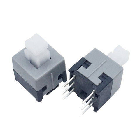 8.5*8.5MM Self-Locking Switch Square Head 3.3X3.3 Double-Row 6 Feet 3X3 Interlocking Console Button Switches ► Photo 1/3