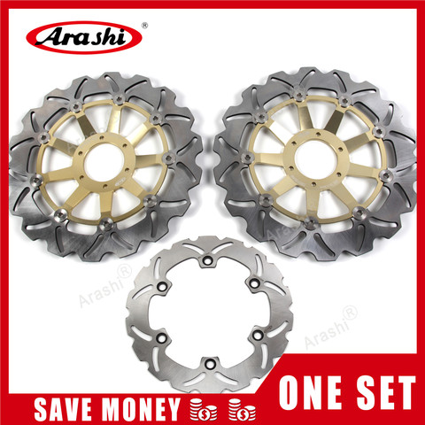 Arashi 1 Set For HONDA XLV VARADERO 1000 2004-2011 CNC Floating Front Brake Rear Brake Disc Rotors 2004 2005 2006 07 08 09 10 11 ► Photo 1/1