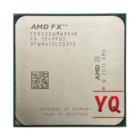 AMD FX-8300 FX 8300 FX8300 3.3 GHz Eight-Core 8M Processor Socket AM3+ CPU 95W Bulk Package FX-8300 ► Photo 1/2
