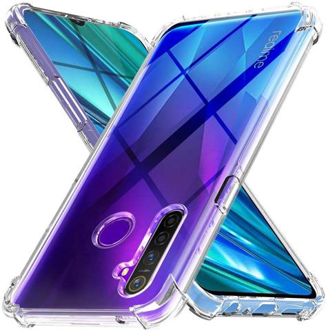 Raised Corners Crystal Soft Case For Realme 5 Pro 5s 3 Pro 3i 2 Pro Silicone Back Cover For Realme X2 Pro XT C1 C2 Q Clear CaseS ► Photo 1/6