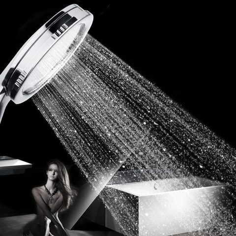SHAI New arrival High Pressure Shower Head Bathroom Water Saving Shower Head Powerful Boosting Spray Bath Handheld Shower Head ► Photo 1/6