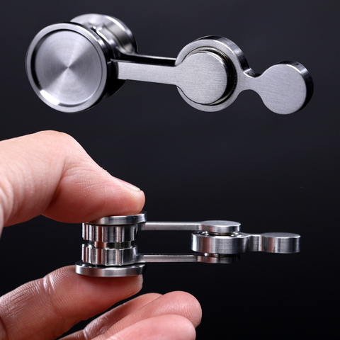 Foldable Metal Antistress Hand Spinner Adult Toys Double Pendulum Fidget Spinner Gyroscope Stress Reliever Toy for Children Gift ► Photo 1/1