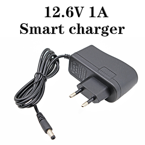 12.6V 1A charger 3S 3.7V lithium battery charger DC:5.5*2.1mm 12V power adapter AC100-240V screwdriver portable wall charger ► Photo 1/6