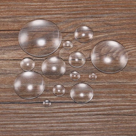 50pcs/bag 8 10 12 14 16 18 20 25 30 mm Round Flat Back Clear Glass Cabochon Transparent Cabochon For Diy Jewelry Making Supplies ► Photo 1/6