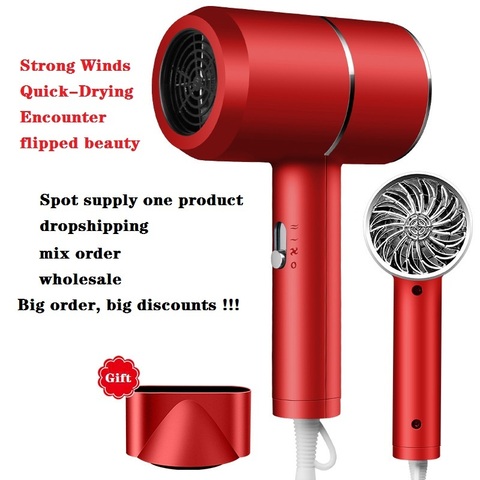 2022 Explosion Models Net Red Hammer Hair Dryer Blowing Constant Temperature Dormitory Hot and Cold Wind Negative Ion Hair Dryer ► Photo 1/6