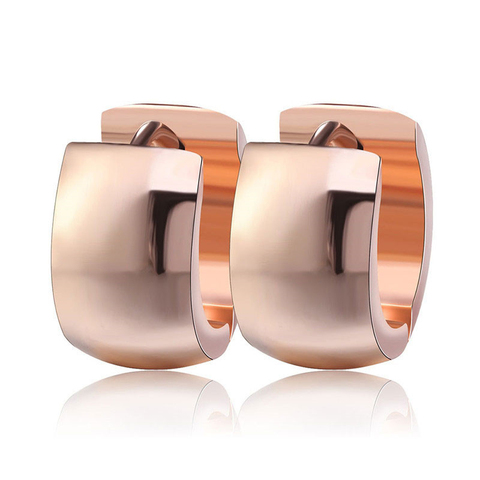 Yobest 2022 New Fashion High Polished Rose Gold Color 316L Stainless Steel Cute Earrings for Women Accessories ► Photo 1/6