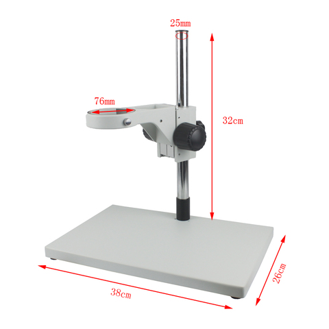 Big Size Lab Industrial Stereo Microscope Adjustable Stand Focusing Bracket 76mm Ring Holder For Binocular Trinocular Microscope ► Photo 1/6
