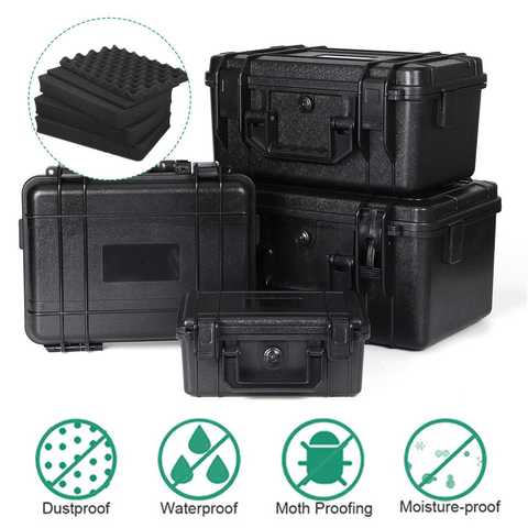 Waterproof Safety Case ABS Plastic Tool Box Outdoor Tactical Dry Box Sealed Safety Equipment Storage Outdoor Tool Container ► Photo 1/6