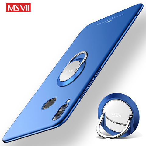 Honor 8X Case MSVII Finger Slim Frosted Coque For Huawei Honor 8X Max Ring Holder Hard PC Cover For Huawei Honor8X Phone Cases ► Photo 1/6