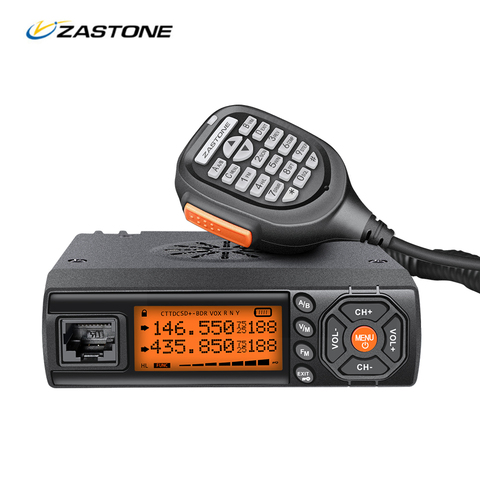 Zastone Z218 Mini Mobile Radio Car Radio 10KM 25W Dual Band VHF/UHF 136-174mhz 400-470mhz 128CH Mini walkie talkie 218 ► Photo 1/6