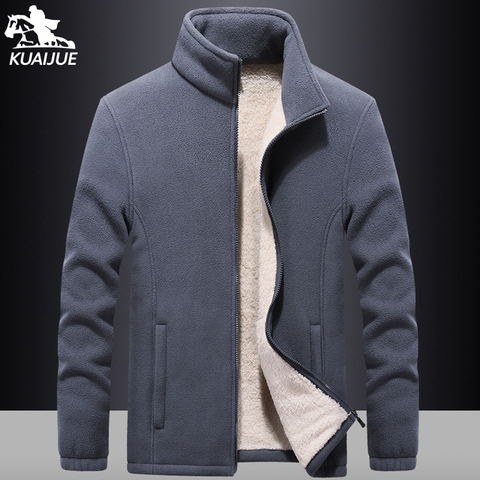 Winter parka men 7XL 8XL 9XL Fleece Mens jackets casual warm Cashmere coats mens Solid color coat Thicken Windproof jacket Men ► Photo 1/6