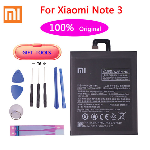 Original Phone Battery BM3A For Xiaomi Mi Note 3 Replacement Battery 3300mAh High Capacity Phone Batteries Free Tools ► Photo 1/4