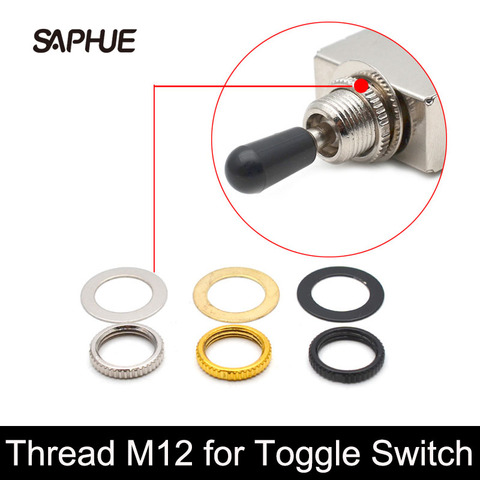 3 Sets Thread M12 Toggle Switch Nut Washer Pickup Selector Switch Nut Gasket For Electric Guitar Accessories ► Photo 1/6