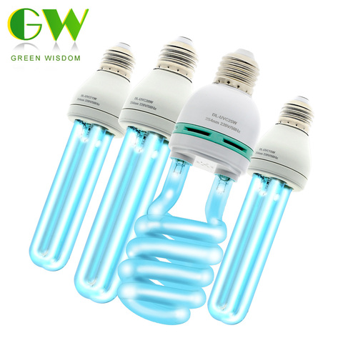 E27 Ultraviolet Bactericidal Lamp Bulb UVC Ozone Kill Dust Mite Quartz Disinfection Tube LED Germicidal Light UV Sterilizer 220V ► Photo 1/6