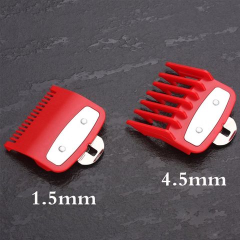 2pcs 1.5mm 4.5mm Barber Shop Styling Guide Comb Set Hair Trimmer Attachment Hairdresser Clipper Cutting Limit Combs ► Photo 1/6