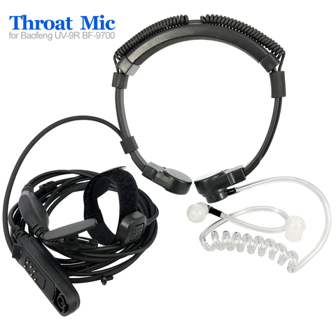 Radio Baofeng UV-9R Plus BF-9700 BF-A58 Telescopic Throat Vibration Mic Earpiece Headset for UV-XR UV9R GT-3WP Walkie Talkie ► Photo 1/6