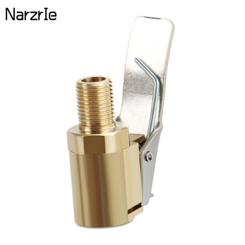 1PC Car Auto Brass 8mm Tyre Wheel Tire Air Chuck Inflator Pump Valve Clip Clamp Connector Adapter Compressor Car Accessories ► Photo 1/6